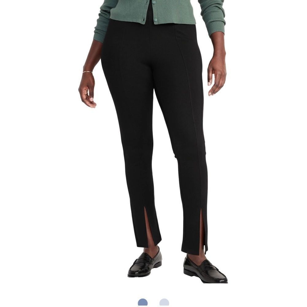 Old Navy Pants Extra High Rise Skinny Ponte Split  French Roast Brown Large